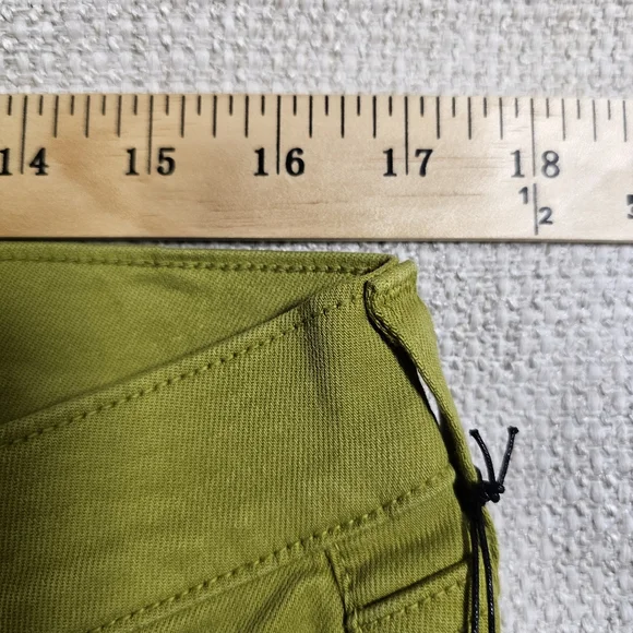 NWT Edwin Bree Slim Skinny Citrine Color High Rise Green Jeans Has Stretch Sz 32 - Picture 7 of 15